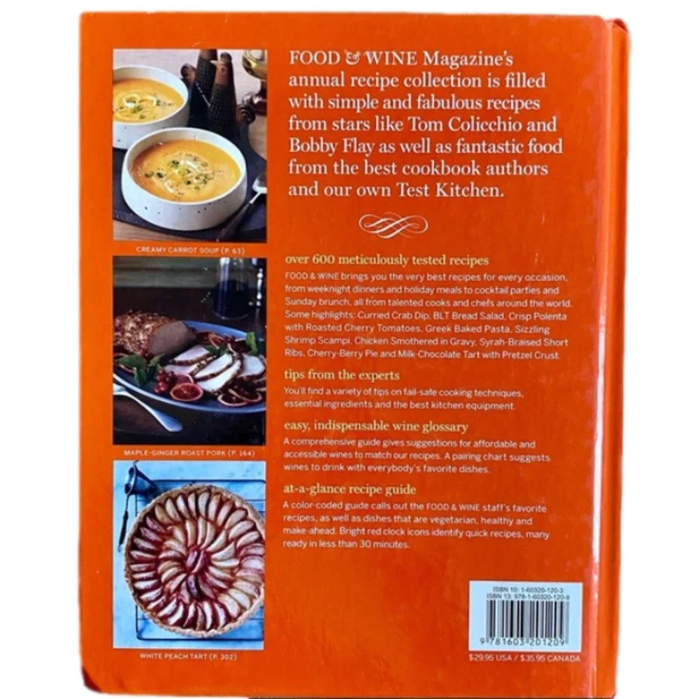 FOOD & WINE Cookbook Hardcover
